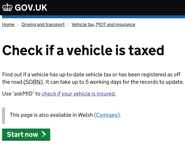 How To Find Out If A Car Is Taxed - Alternativedirection12