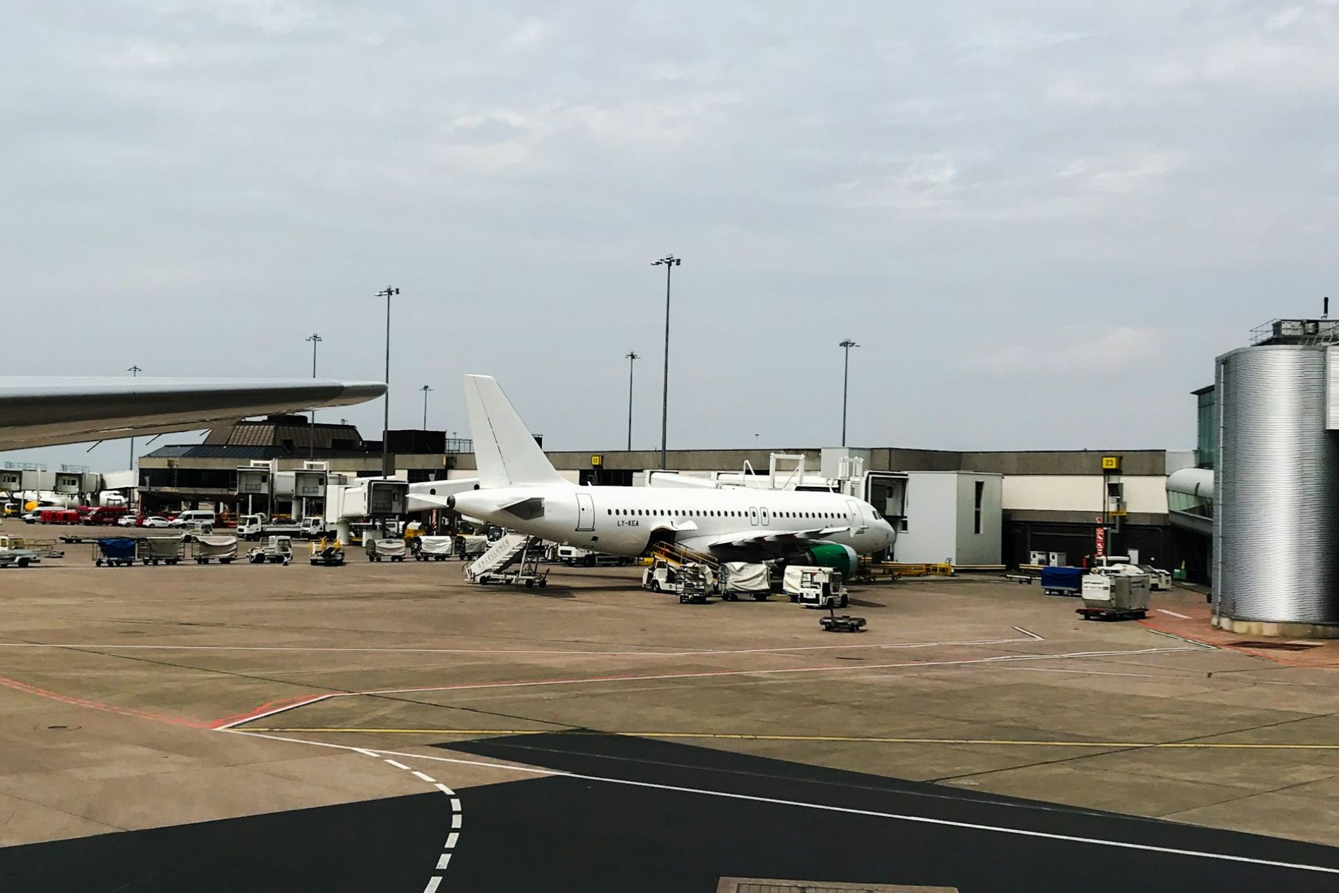 Planes at Manchester Airport