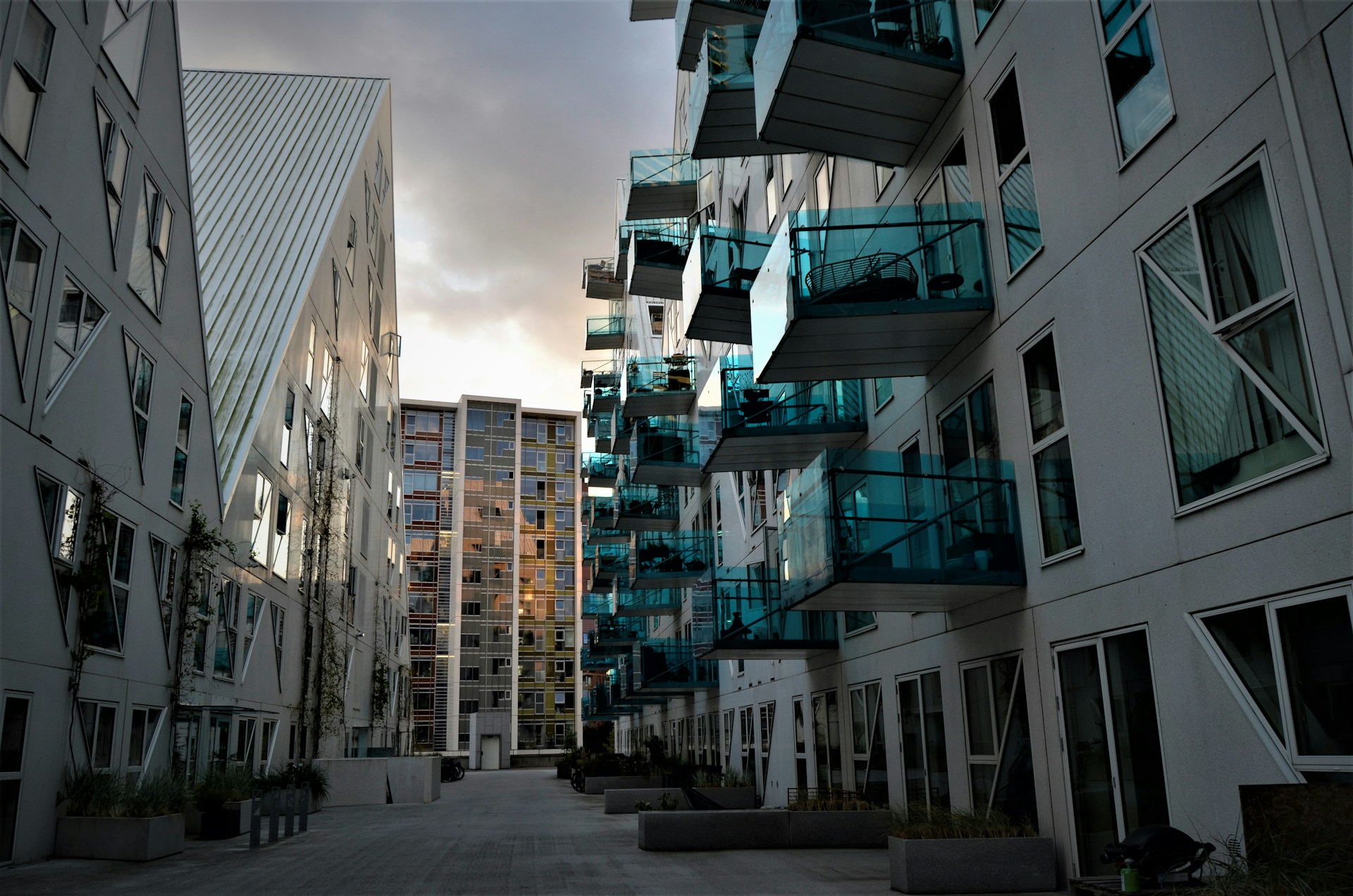 A modern street in Aarhus, Denmark