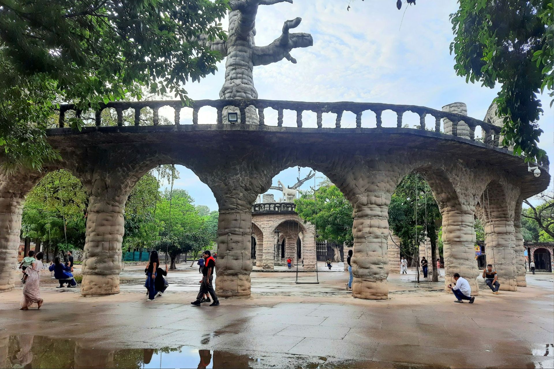 Arch structure in the Chandigarh Rock Garden