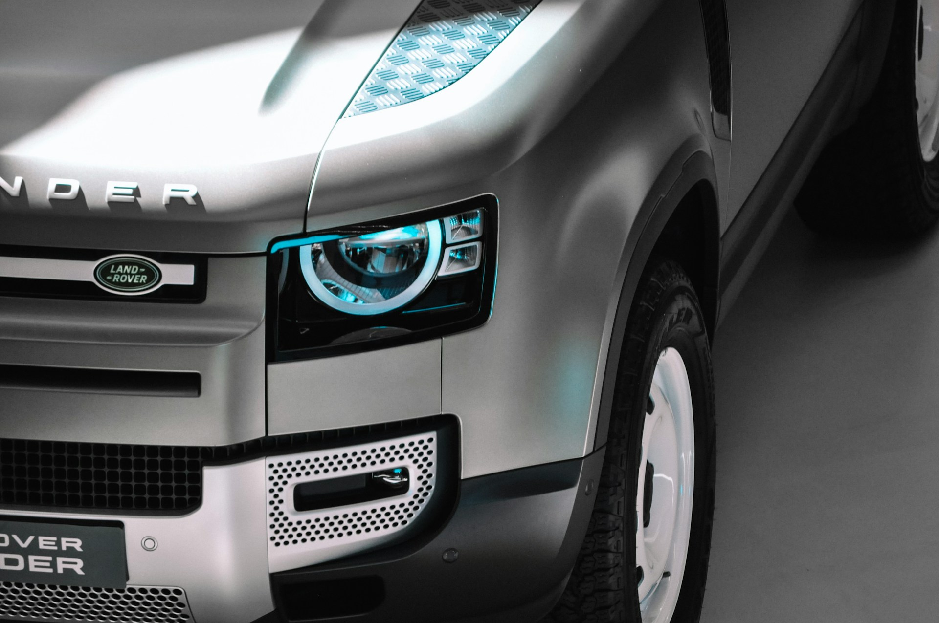 close up of silver car