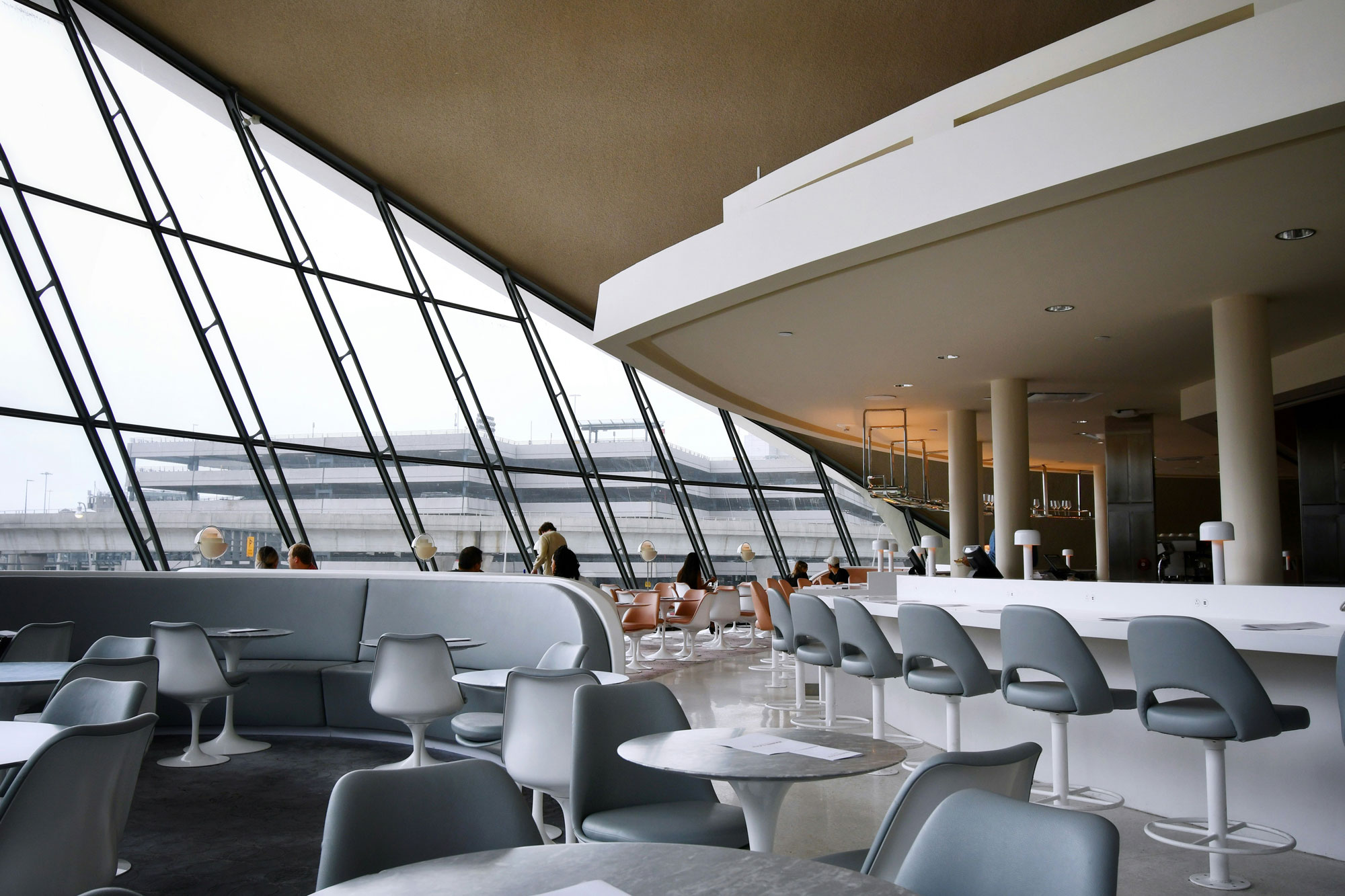 Modern airport lounge