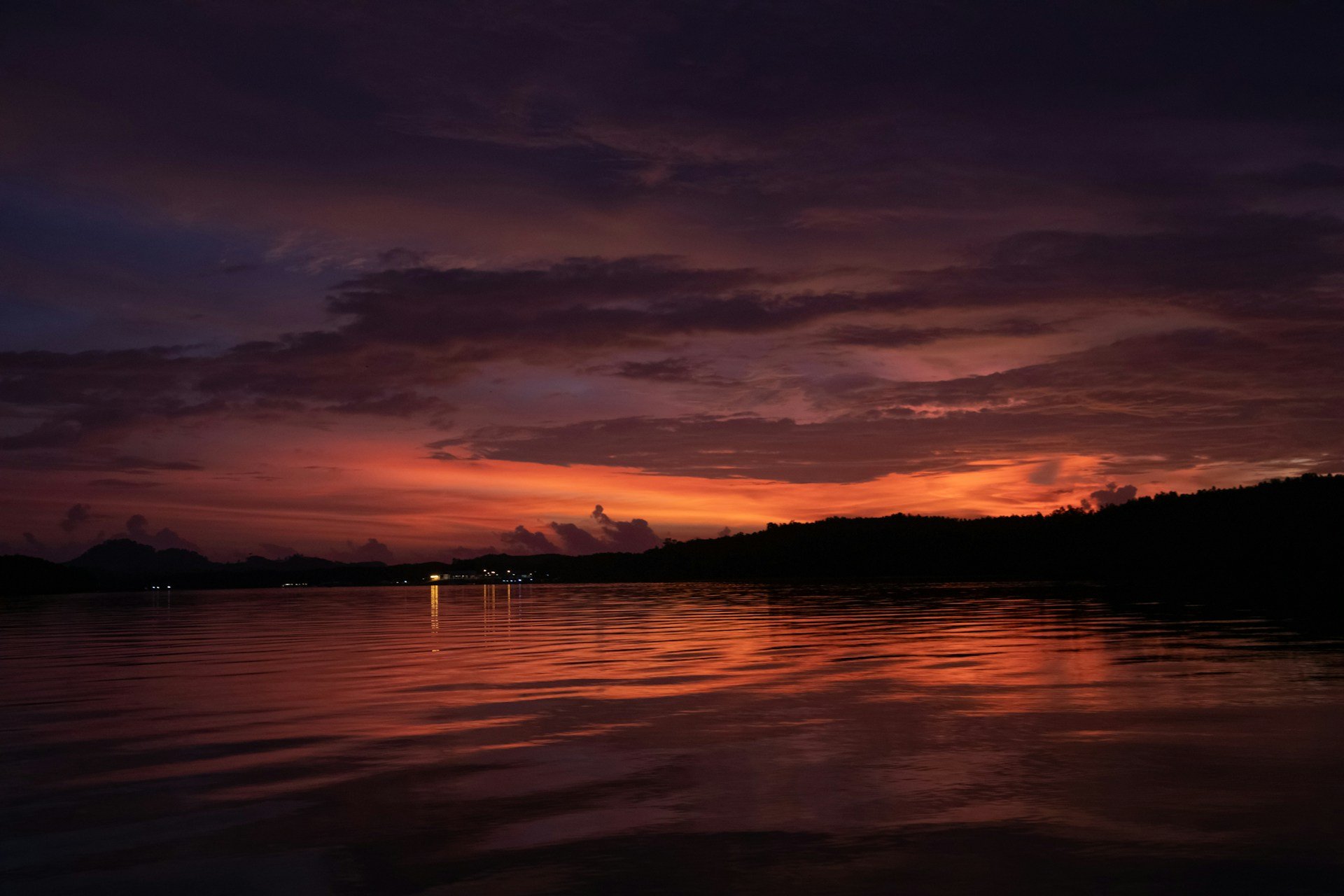 Sunset, Phang Nga Bay, Thailand