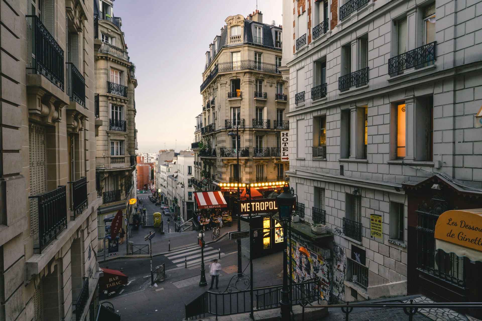 The streets of Montmartre, Paris