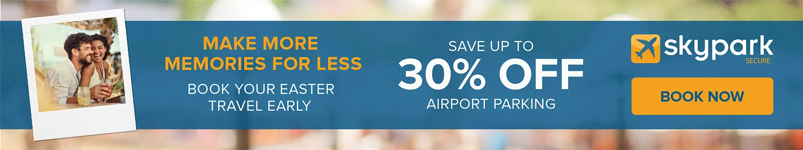 save 30% off airport parking