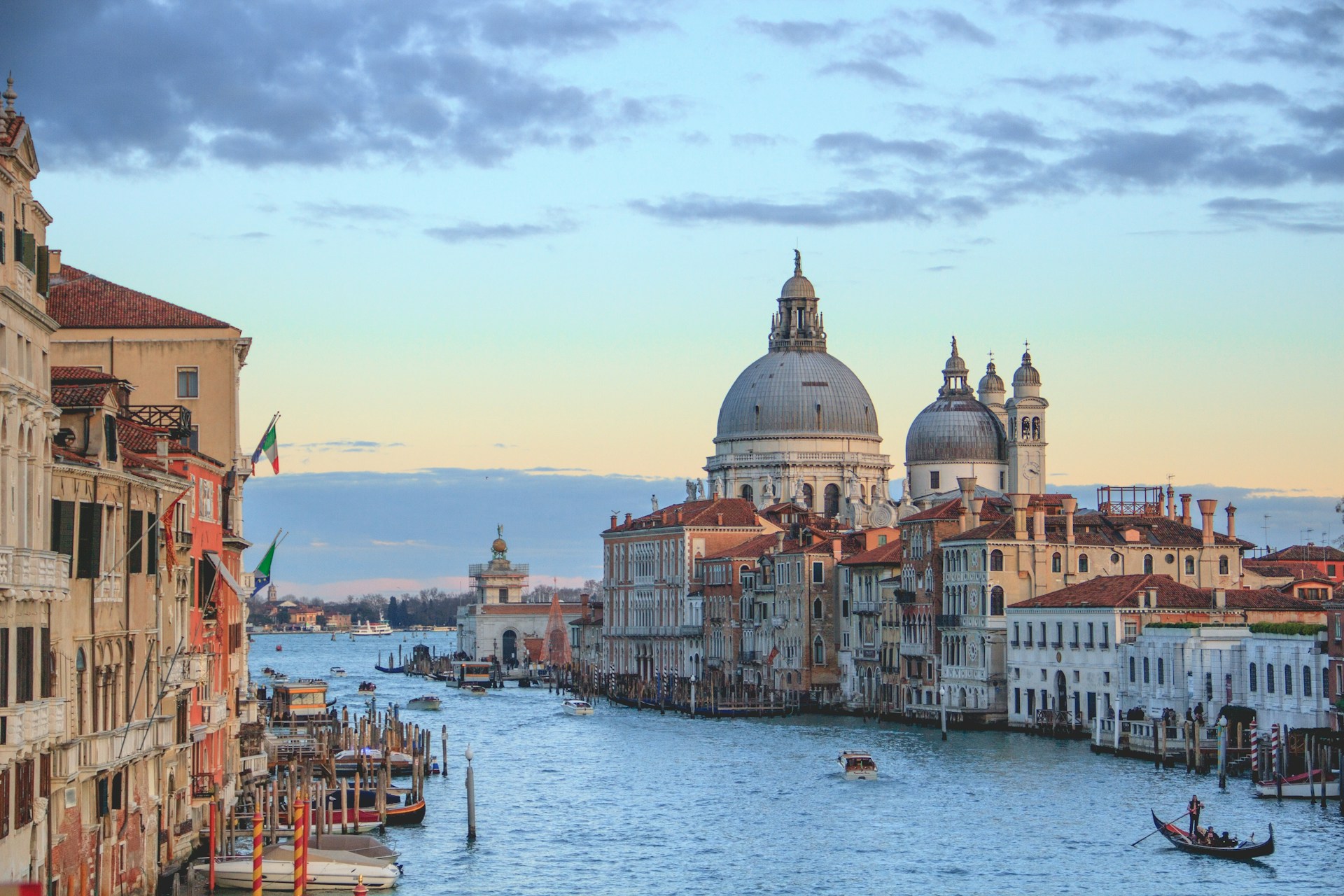 A view of Venice over a canal
